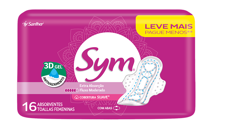 Sym Premium Cobertura Suave 16 absorventes